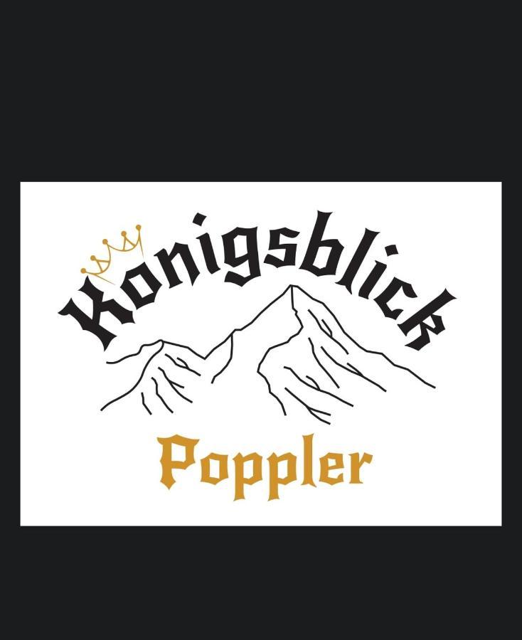 Koenigsblick Poppler Apartment Hopferau Bagian luar foto