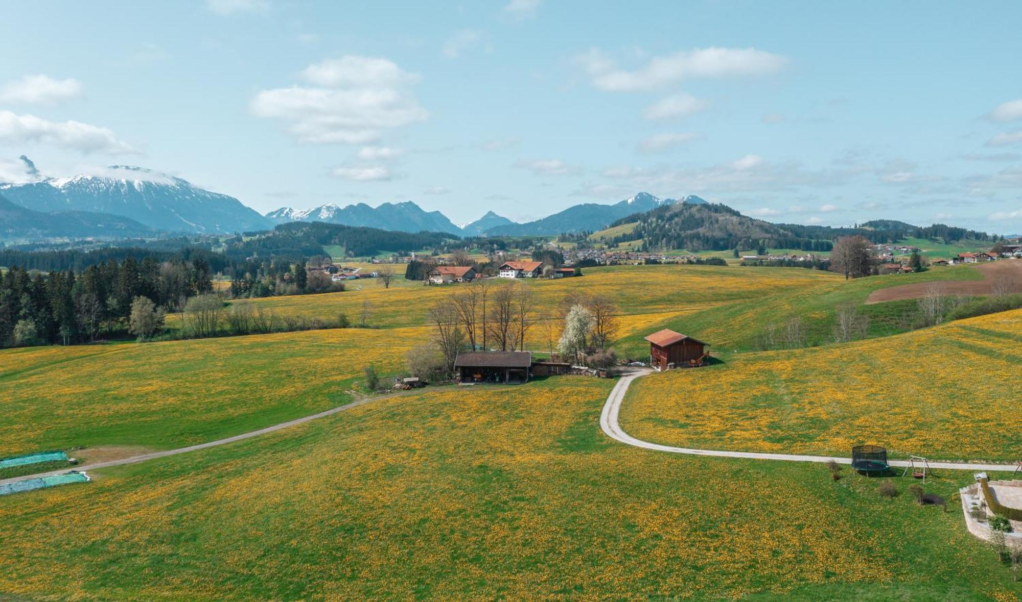 Koenigsblick Poppler Apartment Hopferau Bagian luar foto