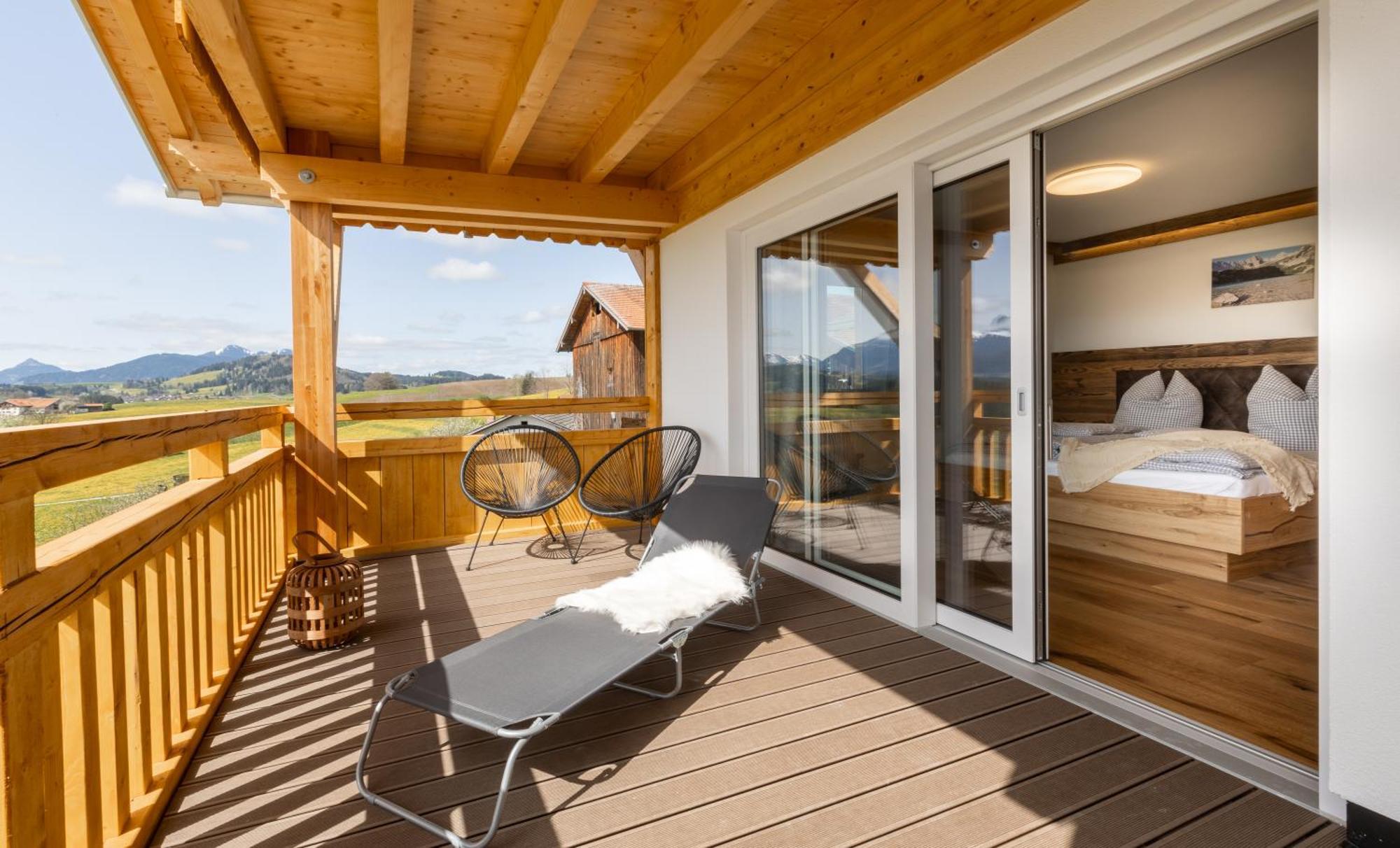 Koenigsblick Poppler Apartment Hopferau Bagian luar foto
