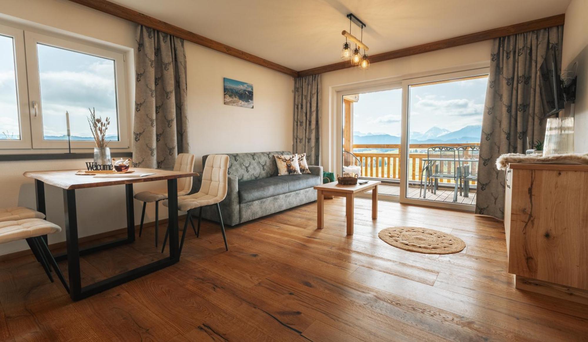 Koenigsblick Poppler Apartment Hopferau Bagian luar foto